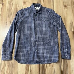 Civil Society Men's Cotton Flannel Shirt Sz S Gray Plaid Super Soft